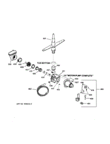 03 - Motor-Pump Mechanism parts for Ge Dishwasher GSM2100Z04WH from AppliancePartsPros.com