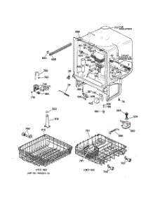 02 - Body Parts parts for Ge Dishwasher GSD3320C04WW from AppliancePartsPros.com