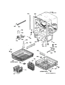 02 - Body Parts parts for Ge Dishwasher GSD4325Z04BB from AppliancePartsPros.com