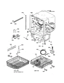 02 - Body Parts parts for Ge Dishwasher GSD4020Z04BB from AppliancePartsPros.com