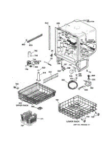 02 - Body Parts parts for Ge Dishwasher GSD4124Z04BB from AppliancePartsPros.com