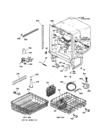 02 - Body Parts parts for Ge Dishwasher GSD4112Z04AA from AppliancePartsPros.com