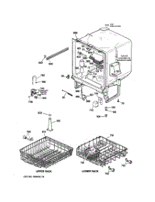02 - Body Parts parts for Ge Dishwasher GSD3220Z04BB from AppliancePartsPros.com