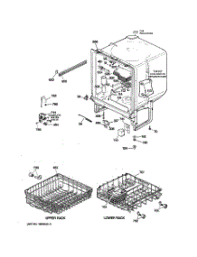 02 - Body Parts parts for Ge Dishwasher GSD2000Z04WH from AppliancePartsPros.com