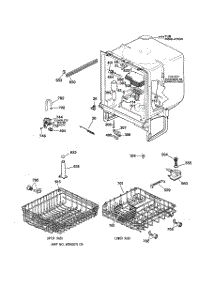 02 - Body Parts parts for Ge Dishwasher GSC3400ZZ0BL from AppliancePartsPros.com