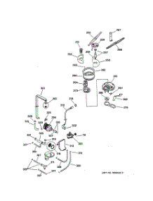 03 - Motor-Pump And Spray Arm Assembly parts for Ge Dishwasher ZBD5600D01BB from AppliancePartsPros.com
