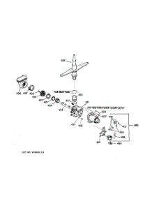 03 - Motor-Pump Mechanism parts for Ge Dishwasher GSC3200ZZ0BL from AppliancePartsPros.com