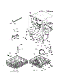 02 - Body Parts parts for Ge Dishwasher GSD3810Z02AA from AppliancePartsPros.com
