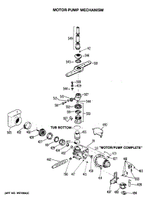 03 - Motor-Pump Mechanism parts for Ge Dishwasher GSD970P-45 from AppliancePartsPros.com