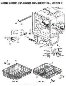 Tub Assembly parts for Ge Dishwasher GSD725S-48BA from AppliancePartsPros.com