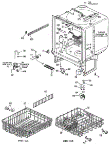Tub Assembly parts for Ge Dishwasher GSD640L-20 from AppliancePartsPros.com
