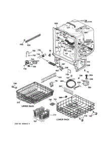 02 - Body Parts parts for Ge Dishwasher GSD4120Y01BB from AppliancePartsPros.com