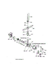 03 - Motor-Pump Mechanism parts for Ge Dishwasher GSC700T01WH from AppliancePartsPros.com