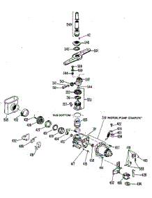 Motor-Pump Assembly parts for Ge Dishwasher 3000B10 from AppliancePartsPros.com