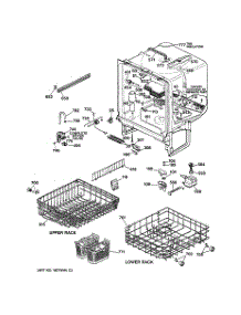 02 - Body Parts parts for Ge Dishwasher GSC1200T04WH from AppliancePartsPros.com