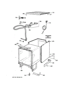 04 - Cabinet parts for Ge Dishwasher GSC900X05BA from AppliancePartsPros.com