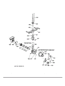 03 - Motor-Pump Mechanism parts for Ge Dishwasher GSC1200X05 from AppliancePartsPros.com