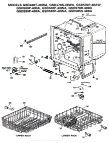 Tub Assembly parts for Ge Dishwasher GSD580P-48BA from AppliancePartsPros.com