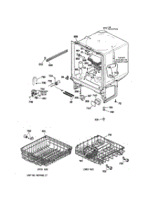 02 - Body Parts parts for Ge Dishwasher GSD650X-71BA from AppliancePartsPros.com