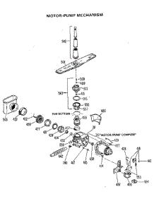 Motor-Pump Assembly parts for Ge Dishwasher GSM603L-20 from AppliancePartsPros.com