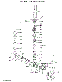 02 - Motor-Pump Mechanism parts for Ge Dishwasher GSC702-07 from AppliancePartsPros.com