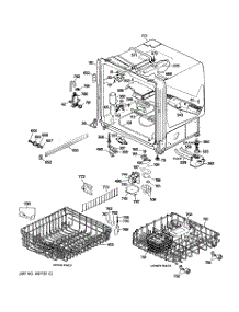 02 - Body Parts parts for Ge Dishwasher GSD1200G06 from AppliancePartsPros.com