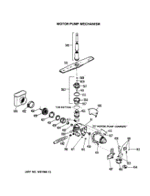03 - Motor-Pump Mechanism parts for Ge Dishwasher GSD580P-45BA from AppliancePartsPros.com