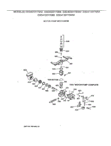 03 - Motor-Pump Mechanism parts for Ge Dishwasher GSD4020Y70BB from AppliancePartsPros.com