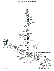 03 - Motor-Pump Mechanism parts for Ge Dishwasher GSD820P-48BA from AppliancePartsPros.com