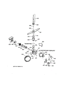 03 - Motor-Pump Mechanism parts for Ge Dishwasher GSD650X-68BA from AppliancePartsPros.com