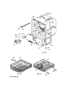 02 - Body Parts parts for Ge Dishwasher GSD715X-71AA from AppliancePartsPros.com