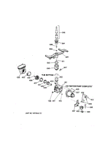 03 - Motor-Pump Mechanism parts for Ge Dishwasher GSC1200X02 from AppliancePartsPros.com