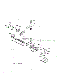 03 - Motor-Pump Mechanism parts for Ge Dishwasher GSD4920Z00BB from AppliancePartsPros.com
