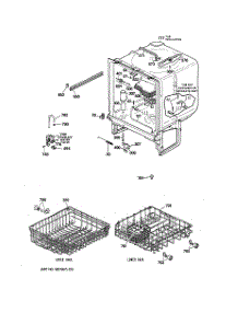 02 - Body Parts parts for Ge Dishwasher GSC720Y06WH from AppliancePartsPros.com