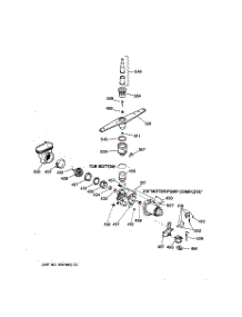 03 - Motor-Pump Mechanism parts for Ge Dishwasher GSC720Y06WH from AppliancePartsPros.com