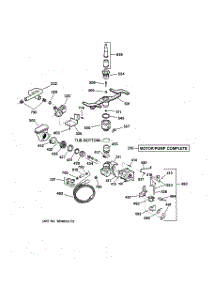 03 - Motor-Pump Mechanism parts for Ge Dishwasher GSD4940Y73SS from AppliancePartsPros.com
