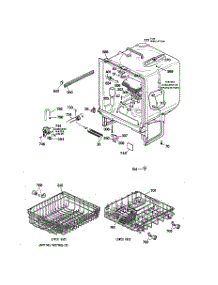 02 - Body Parts parts for Ge Dishwasher GSD900XX02BA from AppliancePartsPros.com