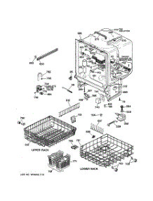 02 - Body Parts parts for Ge Dishwasher GSD4030Y74WW from AppliancePartsPros.com