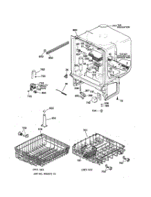02 - Body Parts parts for Ge Dishwasher PSD3230Z00WW from AppliancePartsPros.com