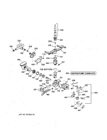 03 - Motor-Pump Mechanism parts for Ge Dishwasher GSD4410X72AA from AppliancePartsPros.com