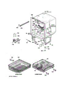 02 - Body Parts parts for Ge Dishwasher GSD2200Z00AD from AppliancePartsPros.com