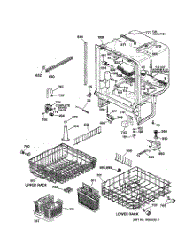 02 - Body Parts parts for Ge Dishwasher GSD4320Z00BB from AppliancePartsPros.com