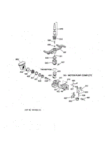 03 - Motor-Pump Mechanism parts for Ge Dishwasher GSD4130Y04WW from AppliancePartsPros.com
