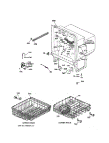 02 - Body Parts parts for Ge Dishwasher GSM603X-73AW from AppliancePartsPros.com