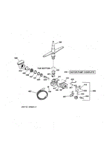 03 - Motor-Pump Mechanism parts for Ge Dishwasher GSD3420Z01BB from AppliancePartsPros.com
