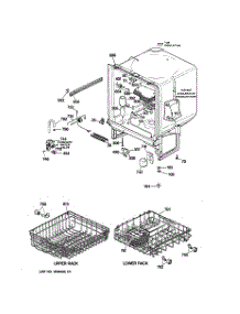 02 - Body Parts parts for Ge Dishwasher GSD500X-72WB from AppliancePartsPros.com
