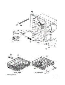 02 - Body Parts parts for Ge Dishwasher GSM603X-72AW from AppliancePartsPros.com