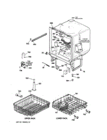 02 - Body Parts parts for Ge Dishwasher GSD3220Z00BB from AppliancePartsPros.com