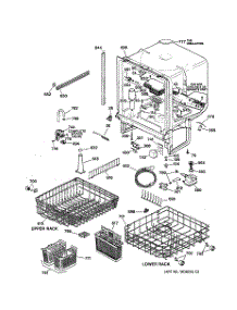 02 - Body Parts parts for Ge Dishwasher GSD4630Z00WW from AppliancePartsPros.com
