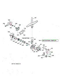03 - Motor-Pump Mechanism parts for Ge Dishwasher GSD4630Z00WW from AppliancePartsPros.com